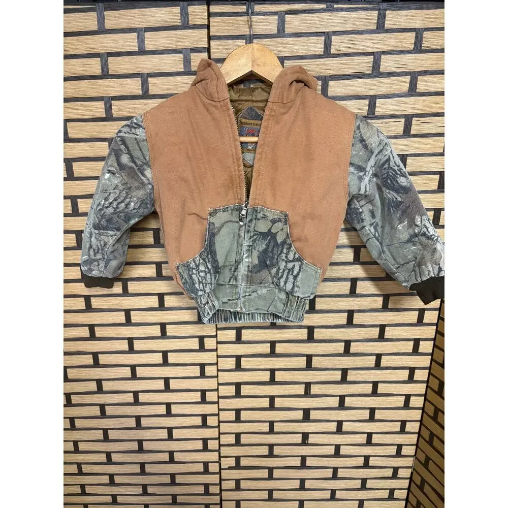 Indoor‎ Habitat Tan Camo Jacket Size 2T